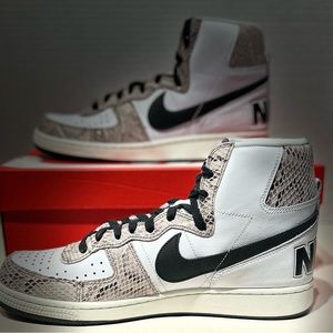 Nike • White Terminator High Cocoa Snake